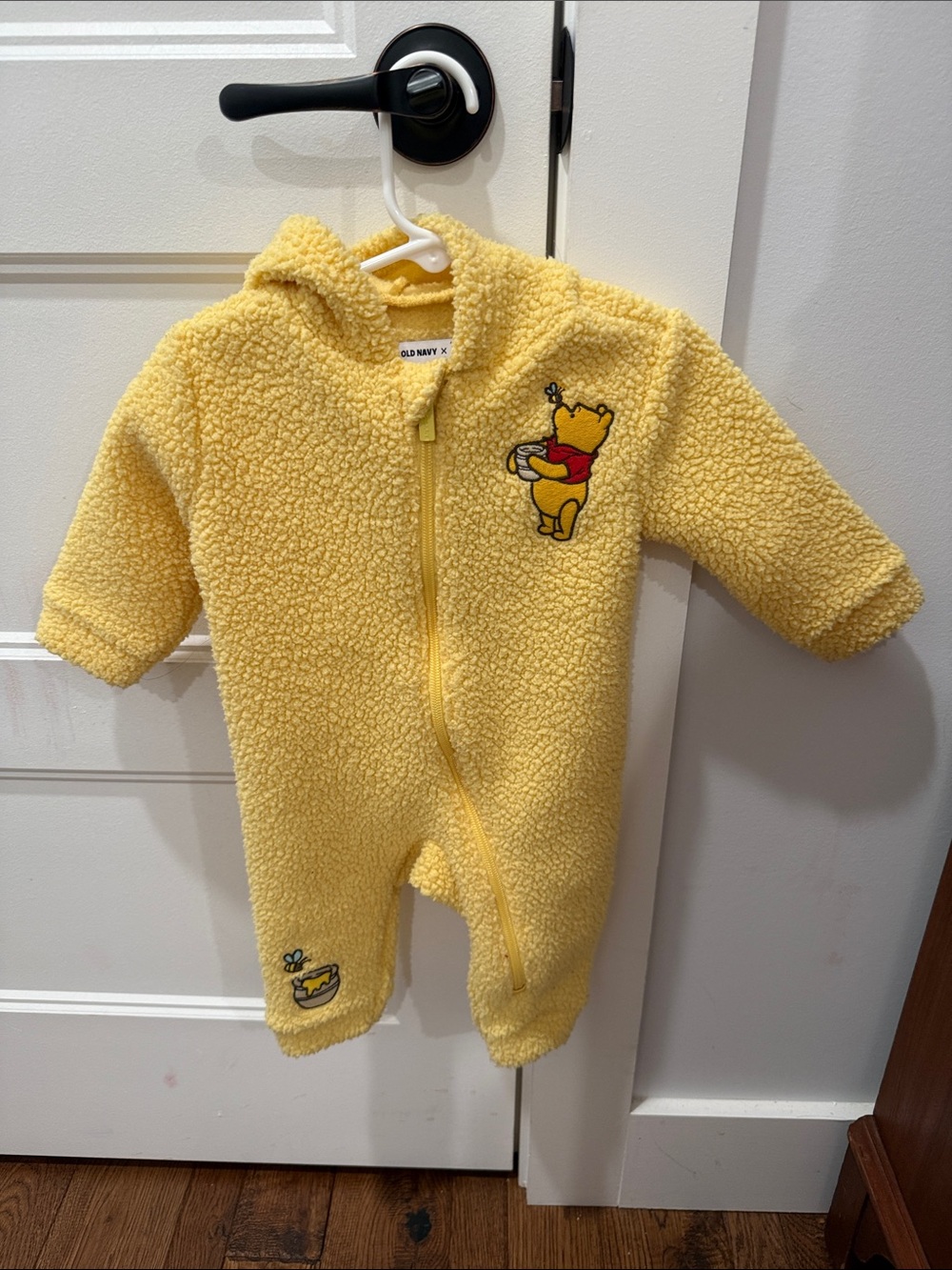 Winnie the Pooh Sherpa Blanket Sleeper Footie with Hood and ears